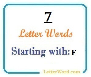 Seven Letter Words Starting With F For Domain Names And Scrabble Letterword Com