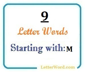 Nine Letter Words Starting With M For Domain Names And Scrabble Letterword Com