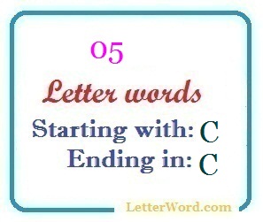 Write five leters after c