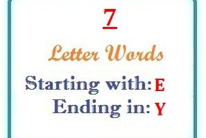 words starting with E and ending in Y  LetterWord.com