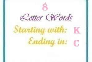 words starting with K and ending in C - LetterWord.com