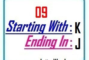 Nine letter words starting with K and ending in J