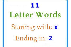 words starting with X and ending in Z - LetterWord.com