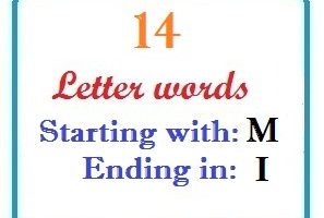 Fourteen letter words starting with M and ending in I